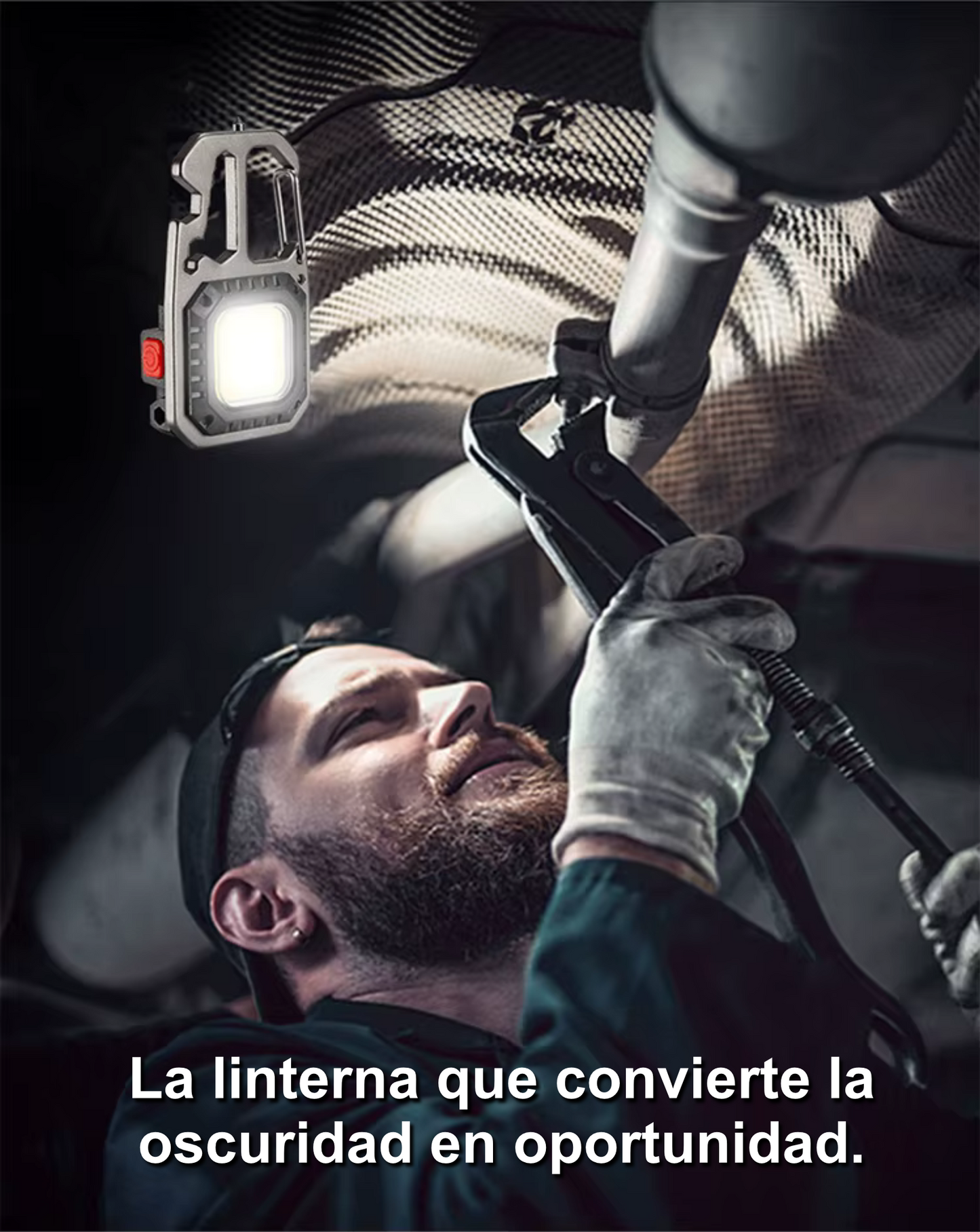 Linterna Táctica Multifunción con Herramientas Integradas