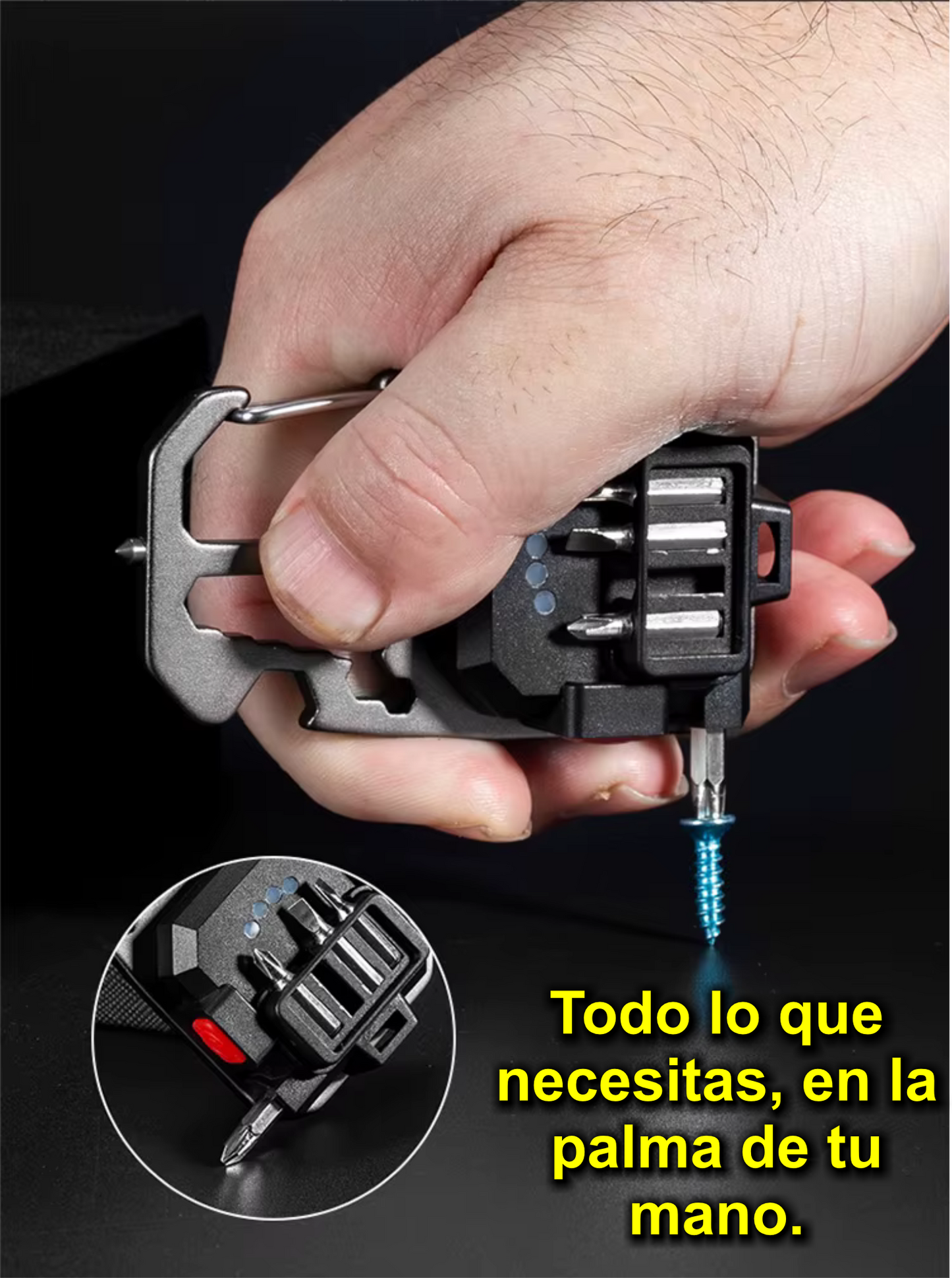 Linterna Táctica Multifunción con Herramientas Integradas